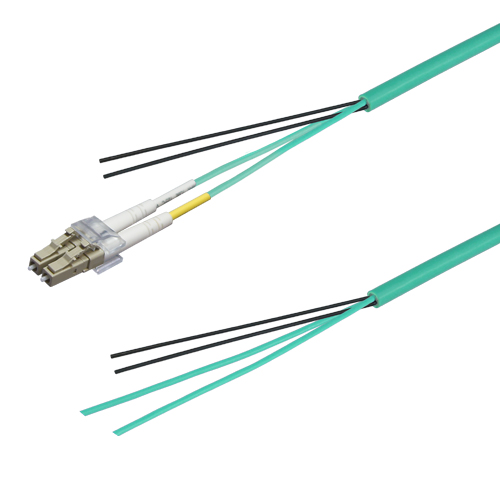 光ファイバーケーブル (OM3マルチモード/LC-コネクタなし/屋内/2芯) 2m