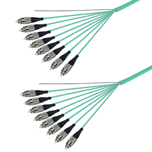 光ファイバーケーブル (OM3マルチモード/FC-FC/屋内用(補強)/8芯)【10m】