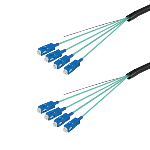 光ファイバーケーブル (OM3マルチモード/SC-SC/屋外用(補強)LAPシース/4芯)【15m】