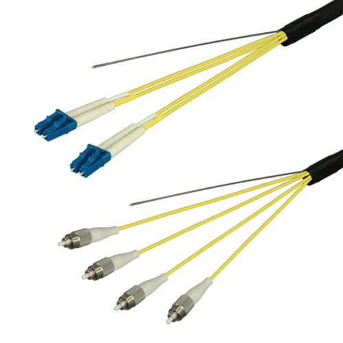 光ファイバーケーブル (シングルモード/LC-FC/屋外/4芯) 10m