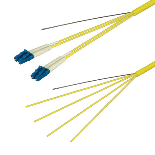光ファイバーケーブル (シングルモード/LC-コネクタなし/屋内/4芯) 50m