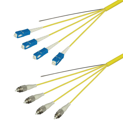 光ファイバーケーブル (シングルモード/SC-FC/屋内/4芯) 2m