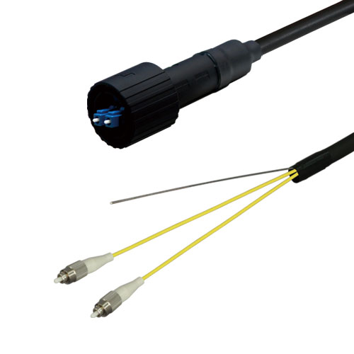 光ファイバーケーブル (シングルモード/LC-FC/防塵/2芯) 50m