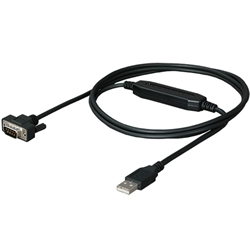 パソコン側 D-SUB9P→USB用 RS-232C⇔USBコンバータケーブル(2m) コネクタ変換