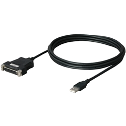 パソコン側 D-SUB25P→USB用 RS-232C⇔USBコンバータケーブル(3m) コネクタ変換