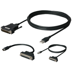 三菱シーケンサ（D-SUB25P）対応RS-422/USBコンバータ、DFX-422CAB、DINV-485CAB