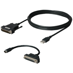 三菱シーケンサ（D-SUB25P）対応RS-422/USBコンバータ（3m）PC側：USB、DFX-422CAB