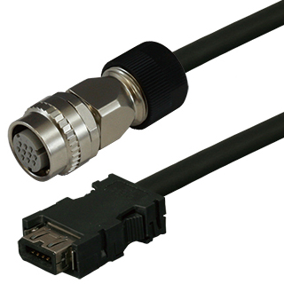 三菱ACサーボMR-J4/J3対応エンコーダケーブル<固定用> 70m ストレートプラグ
