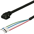 三菱ACサーボ MR-J4、J3、JN対応 電源ケーブル ＜可動用＞ 負荷側引出し 2m