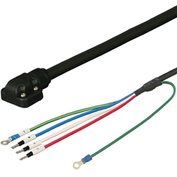 MELSERVO MR-J4、J3、JN対応電源ケーブル <可動用（シールド付き）> 反負荷側引出し5m