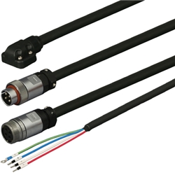 三菱ACサーボ MR-J4、J3、JN対応 電源ケーブル <固定用> 負荷側引出し中継用 20m