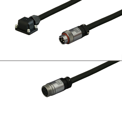 三菱ACサーボ MR-J4、J3、JN対応 電源ケーブル <固定用> 負荷側引出し中継用 50m