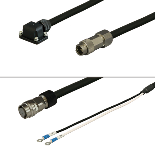 三菱ACサーボMR-J4/J3/JN対応電磁ブレーキケーブル<固定用> 反負荷側引出し中継用 40m