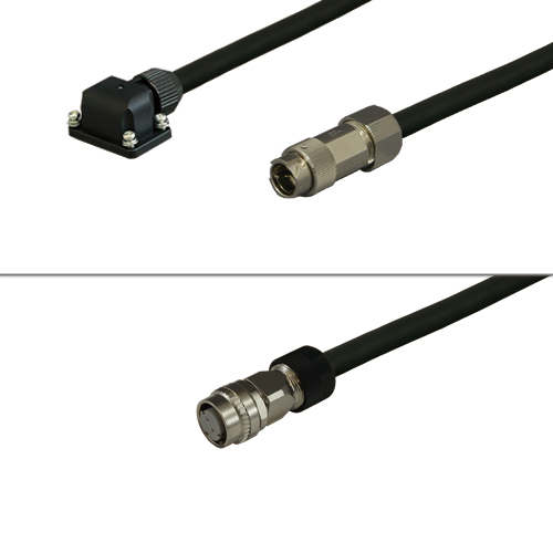 三菱ACサーボMR-J4/J3/JN対応電磁ブレーキケーブル<固定用> 反負荷側引出し中継用 40m