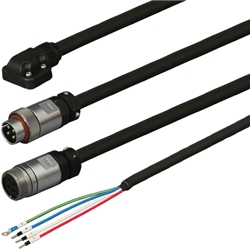 三菱ACサーボ MR-J4、J3、JN対応 電源ケーブル <可動用> 反負荷側引出し中継用 30m