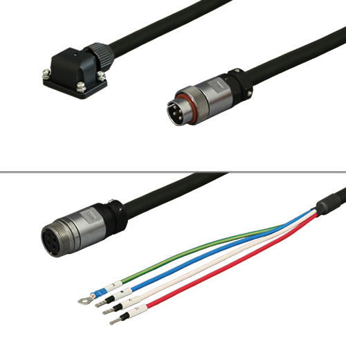 三菱ACサーボ MR-J4、J3、JN対応 電源ケーブル <固定用> 反負荷側引出し中継用 40m