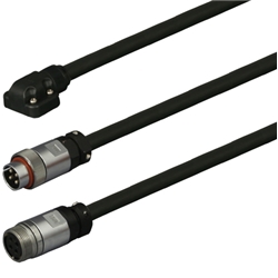 三菱ACサーボ MR-J4、J3、JN対応 電源ケーブル <固定用> 反負荷側引出し中継用 11m