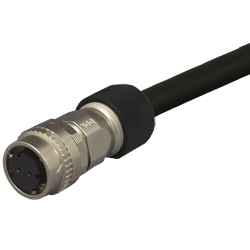 三菱ACサーボ対応 電磁ブレーキケーブル ＜固定用＞ 20m ストレートプラグ