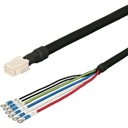 三菱ACサーボMR-J2S対応 電源ケーブル 電磁ブレーキ付き ＜固定用＞ 5m