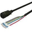 三菱ACサーボ MR-J2S対応 電源ケーブル 電磁ブレーキ付き ＜可動用＞ 20m ストレートプラグ