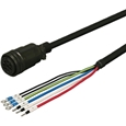 三菱ACサーボ MR-J4、MR-J3、MR-J2S対応 電源ケーブル電磁ブレーキ付き ＜可動用＞ 5m ストレートプラグ