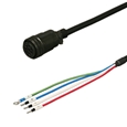 三菱ACサーボ MR-J4、J3、J2S対応 電源ケーブル ＜可動用＞ 20m ストレートプラグ