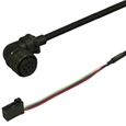 三菱ACサーボ MR-J3W対応 電源ケーブル <固定用> 10m アングルプラグ