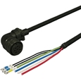 MELSERVO MR-J4、J3対応 電源ケーブル電磁ブレーキ付き＜可動用＞ 20m アングルプラグ