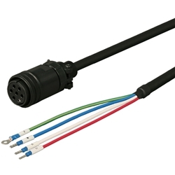 三菱ACサーボ MR-J2S対応 電源ケーブル ＜固定用＞ 30m ストレートプラグ
