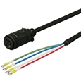 三菱ACサーボ MR-J2S対応 電源ケーブル <固定用> 2m ストレートプラグ
