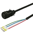 三菱ACサーボ MR-J3、J2S対応 電源ケーブル ＜固定用＞ 2m ストレートプラグ