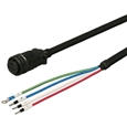 三菱ACサーボ MR-J3対応 電源ケーブル ＜固定用＞ 20m ストレートプラグ