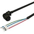 三菱ACサーボ MR-J3対応 電源ケーブル <固定用> 10m アングルプラグ