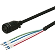 三菱ACサーボ MR-J3対応 電源ケーブル ＜固定用＞ 2m ストレートプラグ