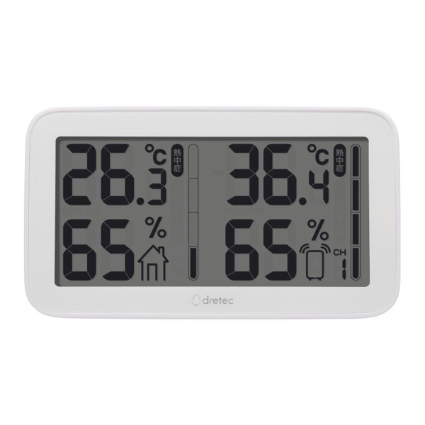 コードレス温湿度計 ホワイト