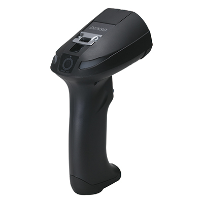 2次元コードスキャナ 黒色 堅牢・高耐久 高速読み取り ACアダプタ付(5mケーブル RS232C)