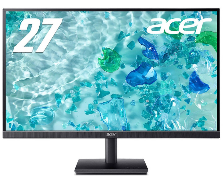 27インチ4K液晶ディスプレイ (27型/3840×2160、4K/UHD、16:9/1920×1080、フルHD、16:9（DFR利用時）/HDMI、DisplayPort/2W+2Wステレオスピーカー/IPS/非光沢/LED/4ms)