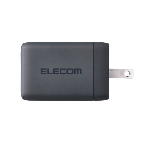 ノートPC用ACアダプター/USB充電器/USB PD/67W/USB-C×2/USB-A×1/スイングプラグ/ストーン グレー