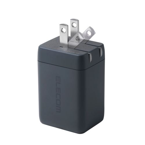 ノートPC用ACアダプター/USB充電器/USB PD/67W/USB-C×2/USB-A×1/スイングプラグ/ストーン グレー