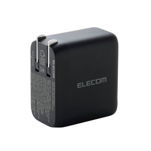 ノートPC用ACアダプター/USB充電器/AdjustCharge搭載/USB PD/70W/USB-C×2/USB-A/スイングプラグ/ブラック