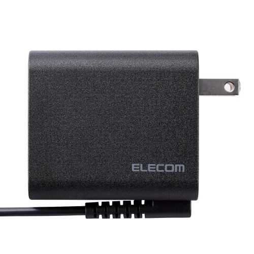 ノートPC用ACアダプター/Type-C/USB Power Delivery対応/45W/ケーブル一体型/1.8m/ブラック