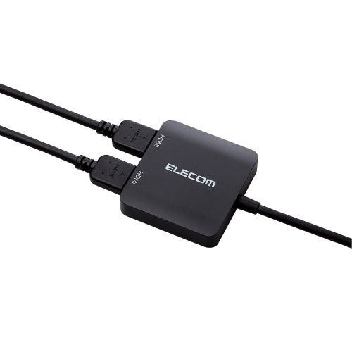 Type-C映像変換アダプタ/TypeC-HDMI/2ポート/ブラック