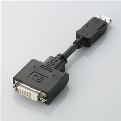 DisplayPort-DVI変換アダプタ/ディスプレイポートオス-DVI D24pinメス
