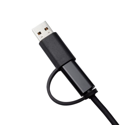 HDMIキャプチャユニット/HDMI非認証/USB-A変換アダプタ付属/ブラック