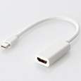 Mini DisplayPort-HDMI変換アダプタ/ホワイト/forMAC