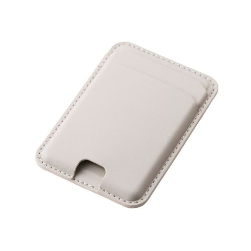 スマホカードケース/MAGKEEP/軽量/スリム/2枚収納/ベージュ