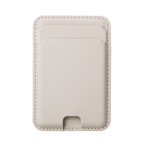 スマホカードケース/MAGKEEP/軽量/スリム/2枚収納/ベージュ