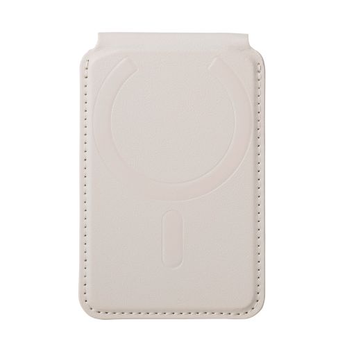 スマホスタンド/MAGKEEP/ミニウォレット/ポケット付き/薄型/動画視聴/ベージュ
