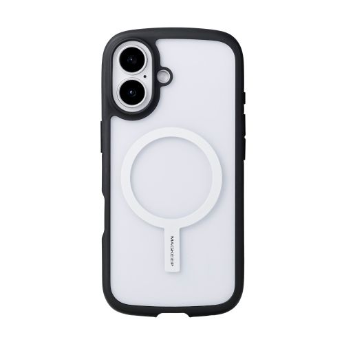 メタルリングステッカー/貼り付けタイプ/ワイヤレス充電対応iPhone用/貼り付けツール付属/ホワイト