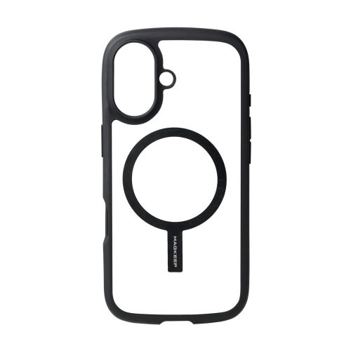 メタルリングステッカー/マグネット吸着タイプ/協力吸着/ワイヤレス充電対応iPhone用/貼り付けツール付属/ブラック